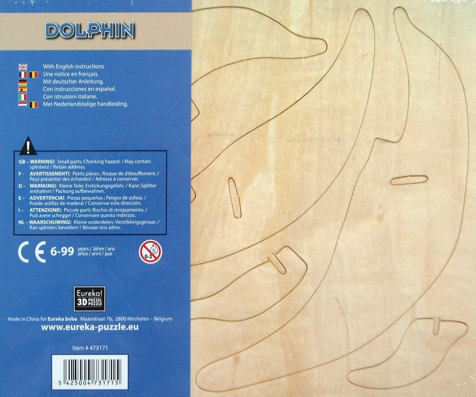 Gepetto Holzpuzzle - Delphin (Delphin)